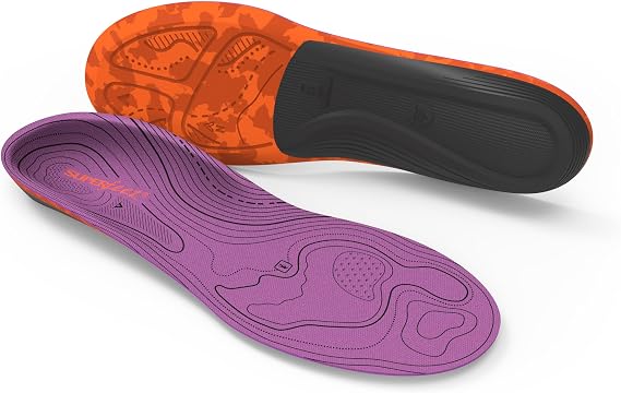Superfeet Hike Women's Support Insoles for Hikers with Medium to High Arch Support & Carbon Fiber Stabilizer - 4.5-6 Women
