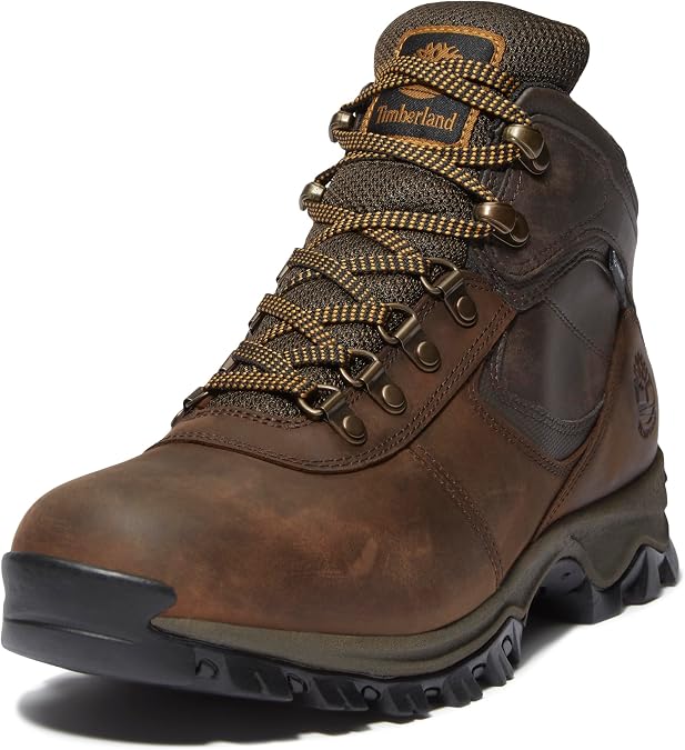 Timberland Men's Mt. Maddsen Mid Leather WP Chukka Boat, Dark Brown, 8.5 UK