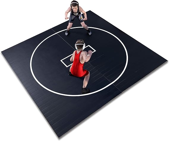 Gold Medal Sports 10' x 10' x 1.25" Wrestling Mat, Jiu Jitsu, BJJ, Wrestling Mats, Martial Arts, Thick with Automatic Connector, Wrestling for Home, Judo, Tatami, Flexi Roll