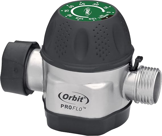Orbit 62041 Watering Timer, silver | Simple Single-Dial Hose Timer for Easy Programmable Garden Watering with Adjustable Watering Schedule & Control