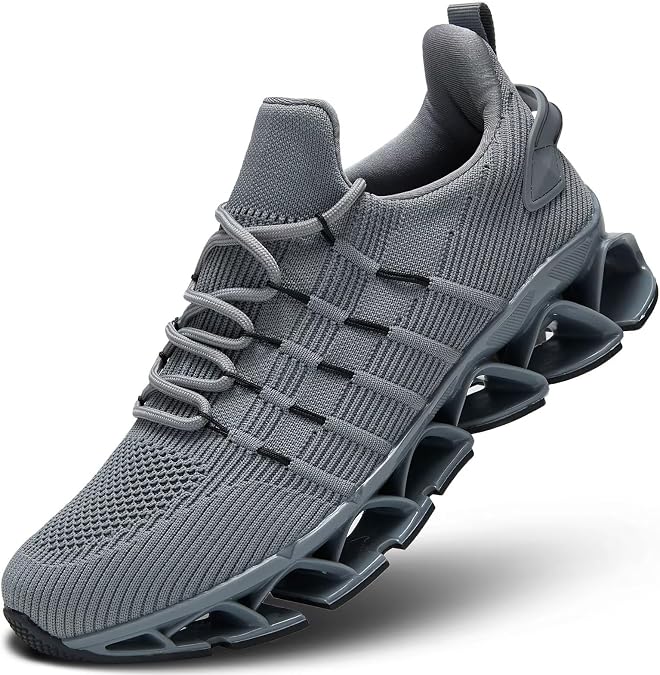 Mens Slip on Walking Running Shoes Blade Tennis Casual Fashion Sneakers Comfort Non Slip Work Sport Athletic Trainers