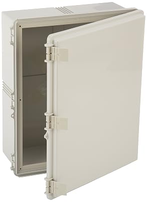 BUD Industries NBF-32338 Plastic Outdoor NEMA Economy Box 20.86 L x 16.92 W x 7.87 H, Gray