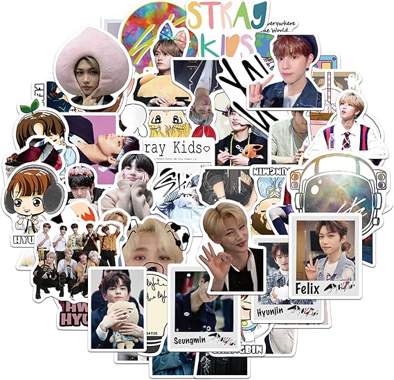 100pcs Korean Male Idol Sticker Set, Korean Male Idol Photo Stickers Set | Durable Vinyl, Waterproof for Laptops, Phones, Cases, Walls, Luggage, Books, Gifts for Fans