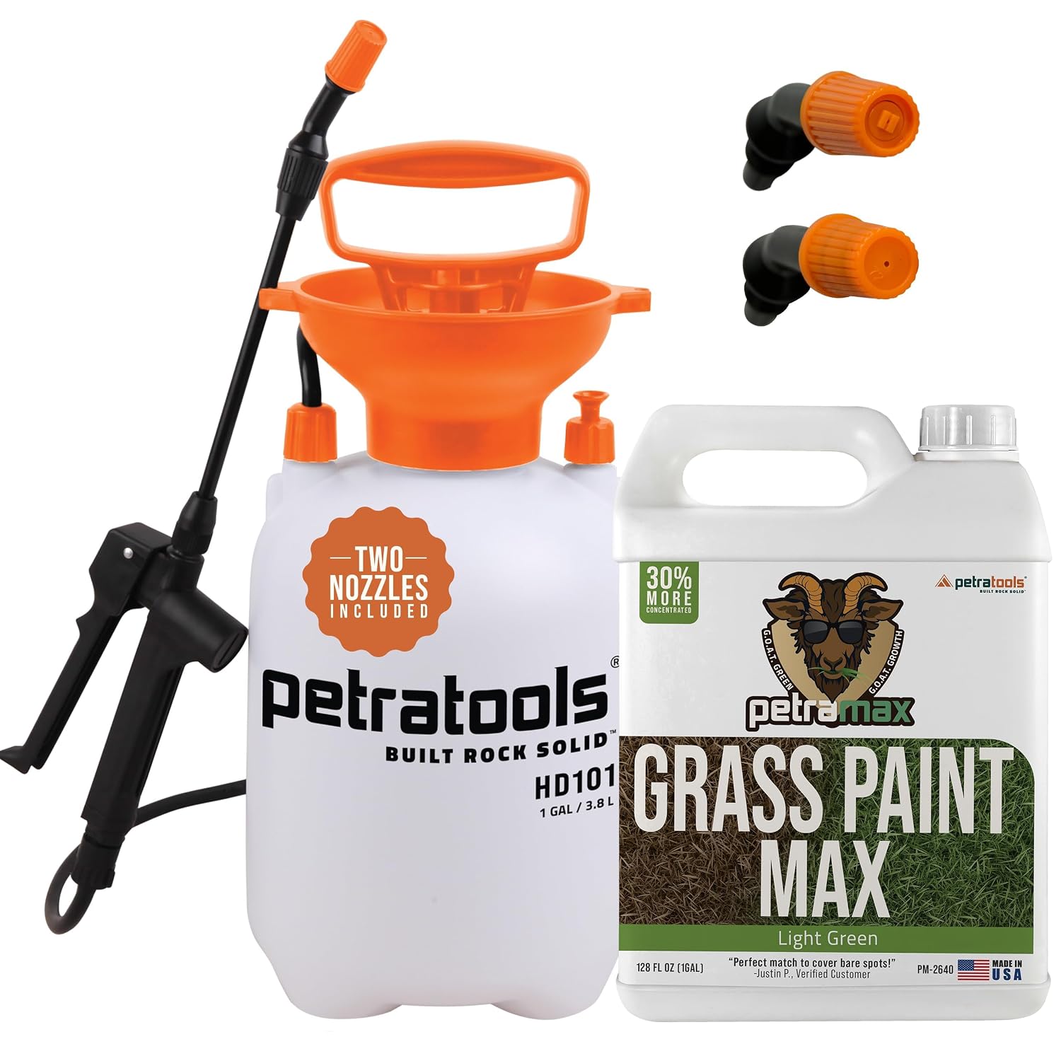Grass Paint for Lawn 1 Gallon Pump Sprayer Bundle - Green Grass Spray for Lawn, Lawn Dye, Grass Dye, Lawn Paint, Green Grass Spray Paint, Turf Paint 1G