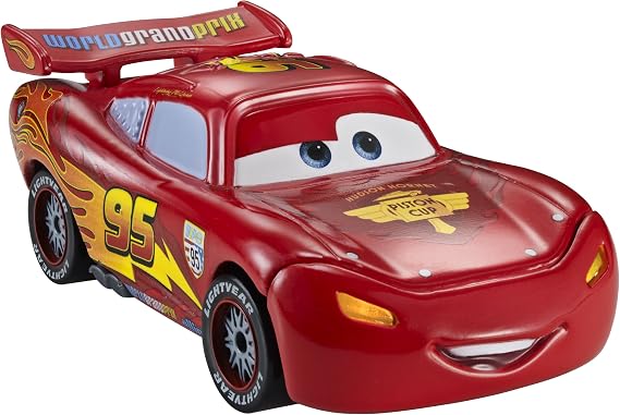 Disney Cars Toys 2, Die-Cast, Lights & Sounds Lightning McQueen, 1:55 Scale