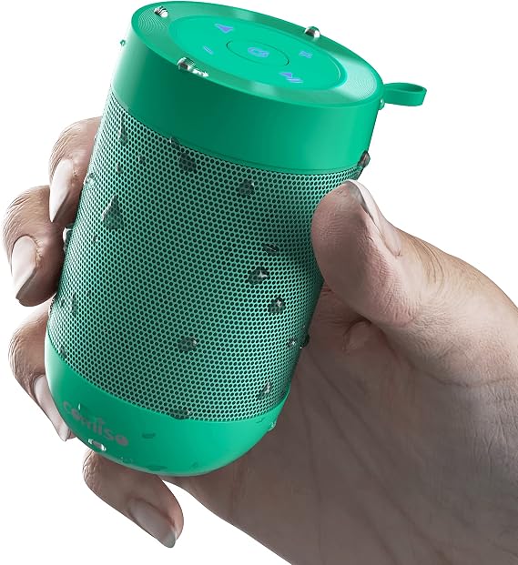 comiso Portable Bluetooth Speaker, Small Shower Speaker with IPX5 Waterproof, 360 HD Loud Sound, Wireless Stereo Pairing, Mini Speakers Support TF Card, Built-in Mic, Pocket Size for Travel Outdoors