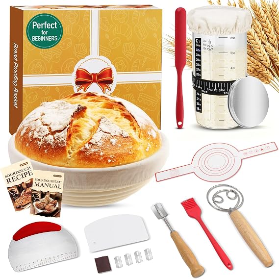 Complete Sourdough Starter Kit, Sourdough Bread Baking Supplies
