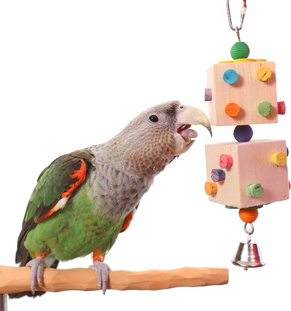 Balsa Dice - Small Parrot Toy Easy to Chew