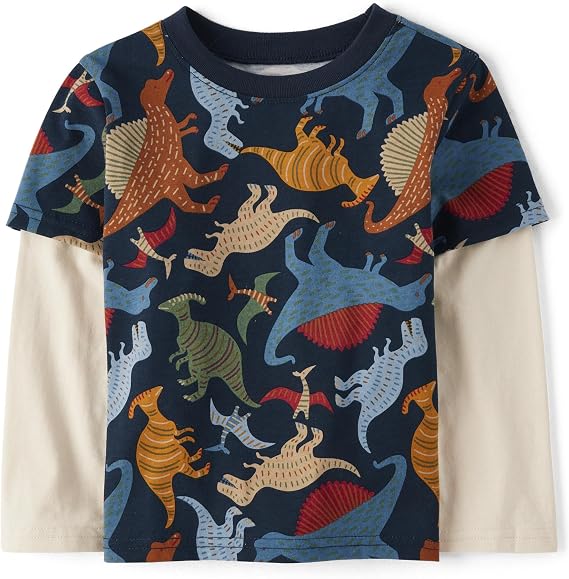 The Children's Place Baby-Boys and Toddler Layered Long Sleeve T-Shirt