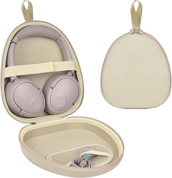 GWCASE Universal Headphones Case for JLab/for JBL Tune 510BT 720BT 770NC 520BT/ for Sony WH-CH520 WH-CH720N/ for BERIBES/for Soundcore Q20i Bluetooth Headphones Over The Ear- Beige