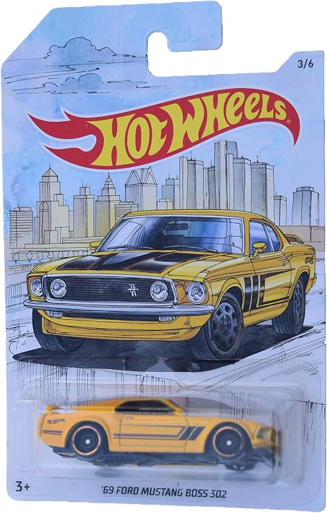 Hot Wheels Detroit Muscle '69 Ford Mustang Boss 302 Diecast Car
