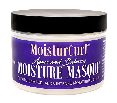 MOISTURCURL Moisture Masque - 8oz | Detangle, Repair & Restore with Scalp-Tingling Oils | Combat Thinning & Hair Loss | Vegan & Cruelty-Free for Healthy, Nourished Hair