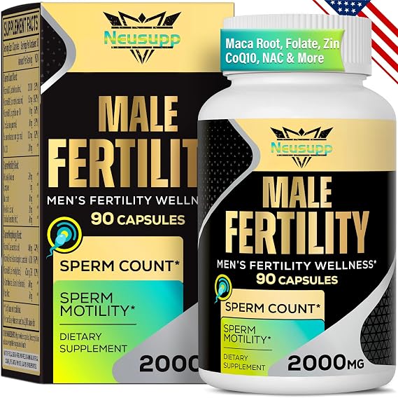 Fertility Supplements for Men Sperm Count & Motility - 90 Capsules