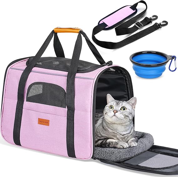 Morpilot Cat Carrier Soft for Large Medium Cats and Puppy up to 20lbs