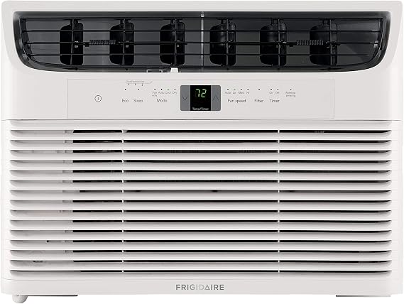 FRIGIDAIRE 12,000 BTU 115V Window-Mounted Compact Air Conditioner with Remote Control, White