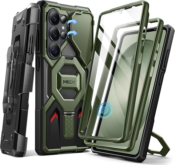 TONGATE for Samsung Galaxy S26 Ultra Case with Magnetic Stand, Green