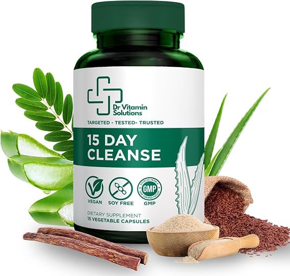 15 Day Colon Cleanse & Detox for Women and Men - Gentle Gut Cleanse