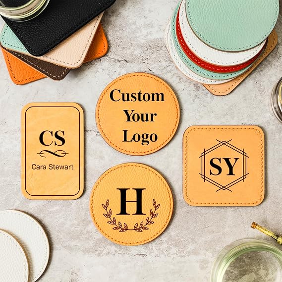 Customized Leather Patches, Logo Laser/Print Patch, Custom Iron On Patches, Customized Hook Loop Patch, Personalized Sewing Holes for Clothes, Backpacks, and Hats
