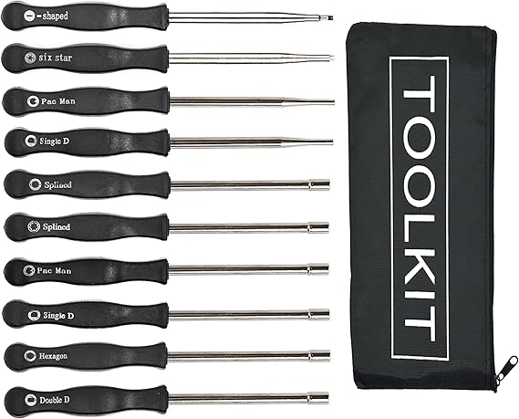 Pack of 10 Carburetor Adjustment Tool Screwdriver Kit for Most 2-Cycle Small Engine Trimmers, Chainsaws, and Leaf Blowers