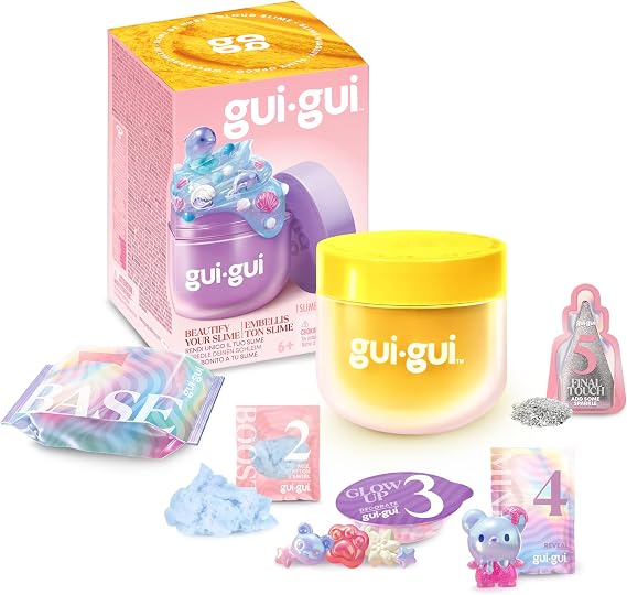GUI GUI Cloud Slime Kit, Scented Slime with Glow-Up Beauty Ritual
