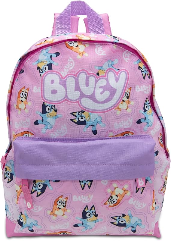 Bluey Kids Backpack Preschool Childrens Bag Girls Nursery - Pink