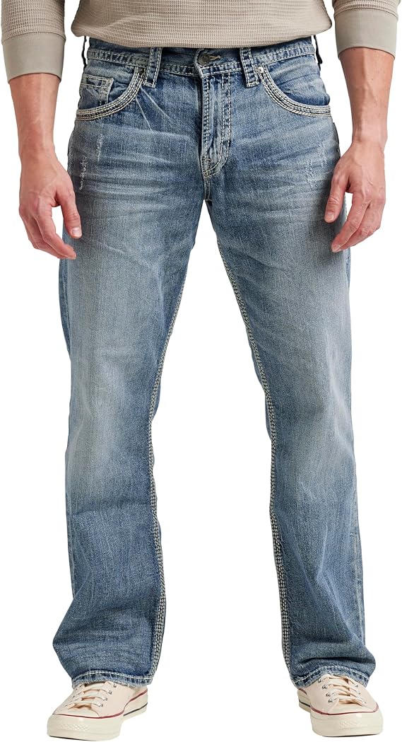 Silver Jeans Co. Men's Gordie Relaxed Fit Straight Leg Jeans