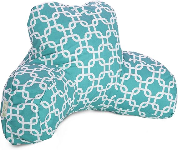Majestic Home Goods Links Reading Pillow, Teal