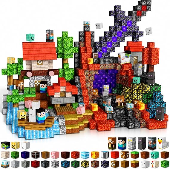 500 PCS 0.8in Magnetic Blocks - Magnet Toys for Kids, Boys and Girls, Magnetic Building Blocks Cubes, Stacking Magnets for Kids, Birthday Gifts for Boys and Girls Age 3+ Years Old