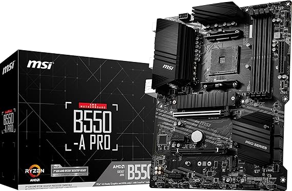 MSI B550-A Pro AM4 DDR4 Bellek 4400(OC) HDMI DP M.2 USB3.2 ATX