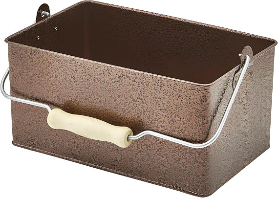 Genware Table Caddy Antique Copper 24.5 x 15.5 x 12.5cm, GSHTC2415C, Single