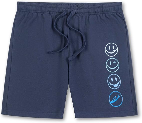 Joe Boxer French Terry Mens Pajama Shorts, Logo Print Mens Sleep Shorts Loungewear, Summer PJ Bottoms