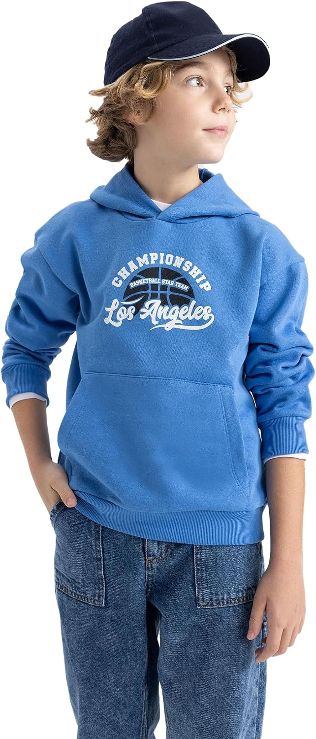DeFacto Boys Regular Fit Hooded Sweatshirt