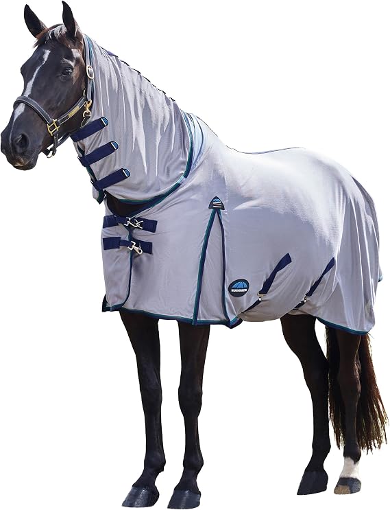 WeatherBeeta ComFiTec Zephyr Fly Sheet Combo, Grey/Navy/Forest Green, 72"
