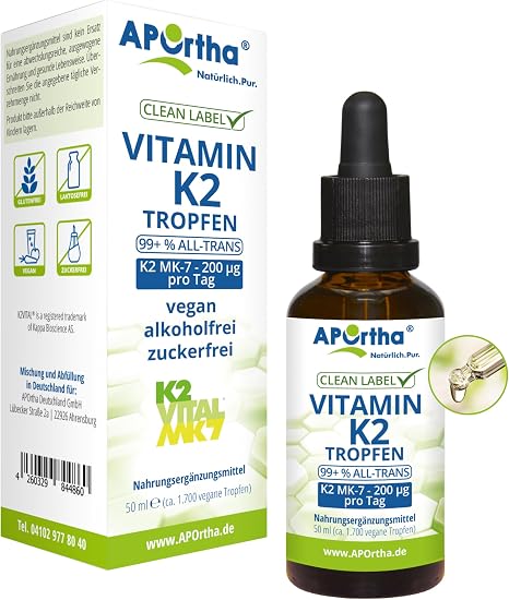 Aportha Vitamin K2 MK-7 Drops (K2VITAL) 50 ml