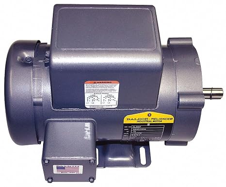 Baldor EL3506 Premium Efficient AC Motor, Single Phase, 56 Frame, TEFC Enclosure, 3/4Hp Output, 3450rpm, 60Hz, 115/230V Voltage