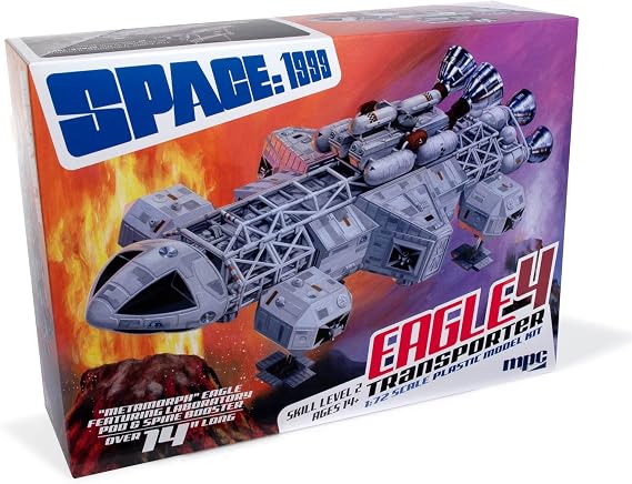 MPC 14" Space:1999 Eagle 4 Featuring Lab Pod & Spine Booster 1:72 Scale Model Kit