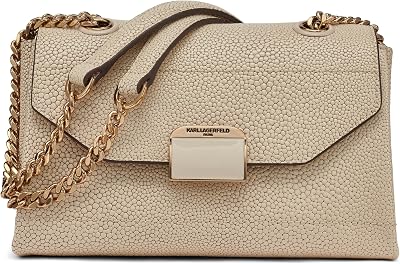 KARL LAGERFELD Paris Womens Liana Shoulder Bag with Chain Straps