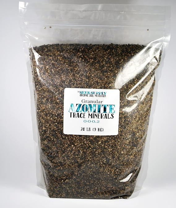 20 Pound Granular AZOMITE - Natural Trace Mineral Granulated Fertilizer