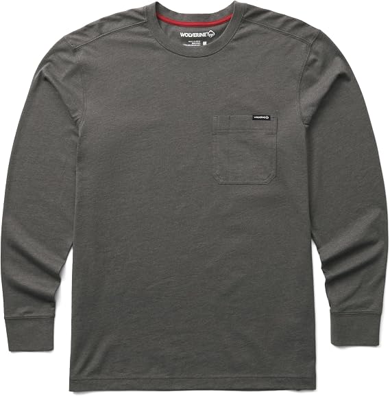 Wolverine Men's Classic Long Sleeve Pocket Tee