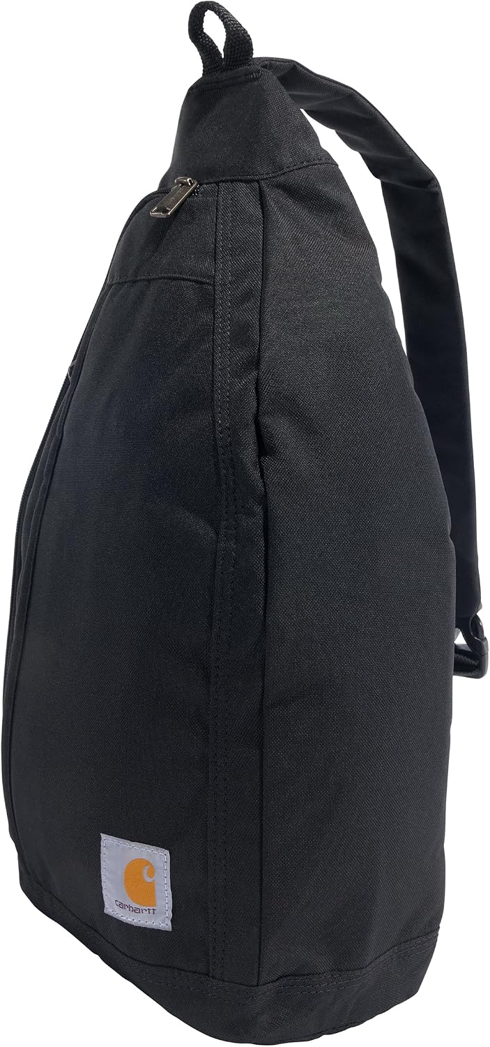 Carhartt Unisex Durable Sling Bag, Crossbody Backpack With Side Release Buckle, Tablet Sleeve and Adjustable Strap Sling Backpack (pack of 1)