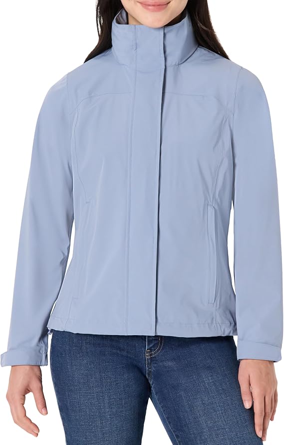 Amazon Essentials Women's Lightweight Waterproof Hooded Rain Jacket