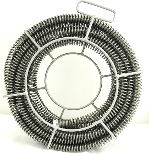 BLUEROCK 7/8" x 45' Sectional Pipe Drain Cleaning Cable & Carrier fits RIDGID K60 A-62 C10 Cable