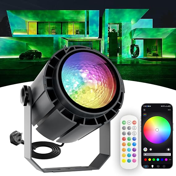 Ocean Wave Projector Light Outdoor, 150W RGBW Water Effect Projector [Energy Class E]
