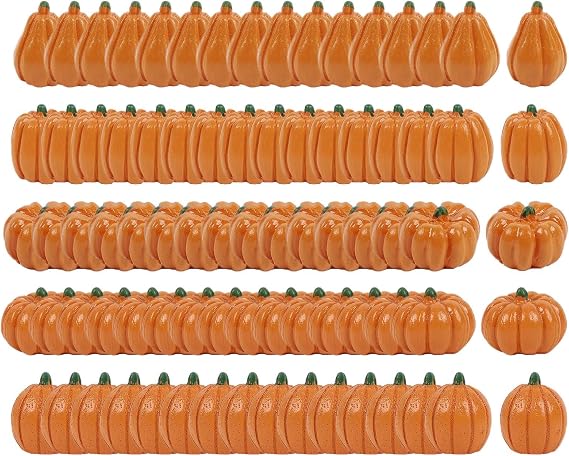 Halloween Decorative Pumpkins 80 Pieces Realistic Artificial Vegetables