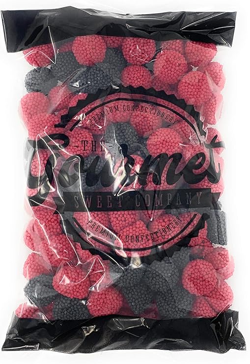 Black & Raspberry Berries 1kg Share Bag by The Gourmet Sweet Company
