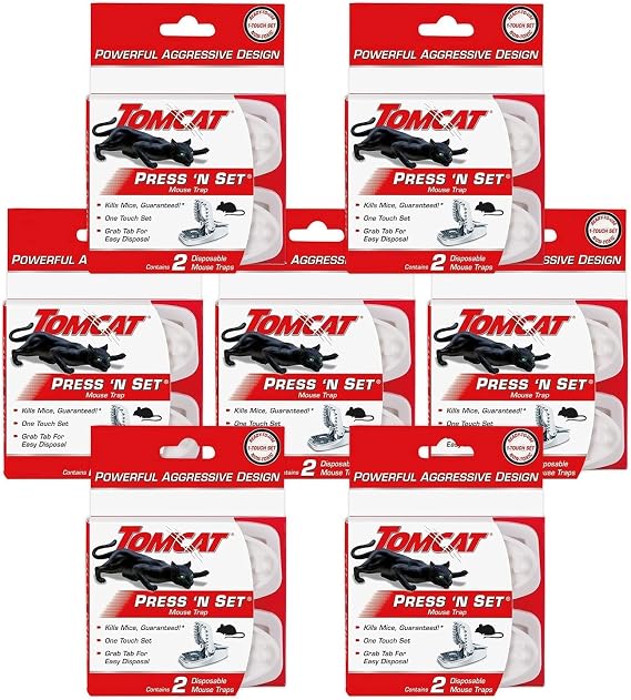 Tomcat Press 'N Set Mouse Trap, 2 Traps