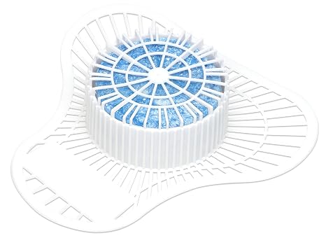 Big D 689 Extra Duty Urinal Screen with Non-Para Block, Cherry Fragrance, 1500 Flushes (Pack of 12) - Ideal for restrooms in offices, schools, restaurants, hotels, stores,White