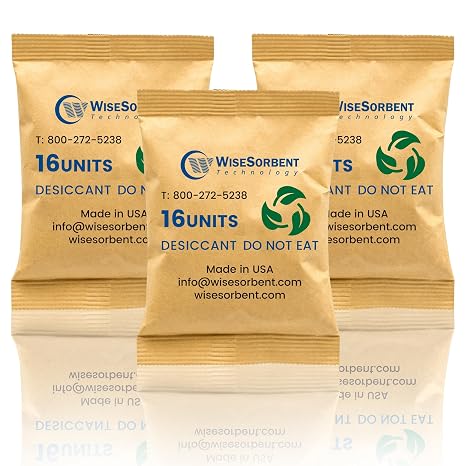 Wisesorb 1 x 528g Kraft Clay Desiccant Packs, Montmorillonite Desiccant Moisture Absorbers for Storage, Silica Gel Alternative for Safes, Clothes, Documents & Collectibles