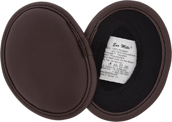 EAR MITTS Bandless Ear Muffs For Men & Women, Soft Winter Ear Warmers, 2 Sizes