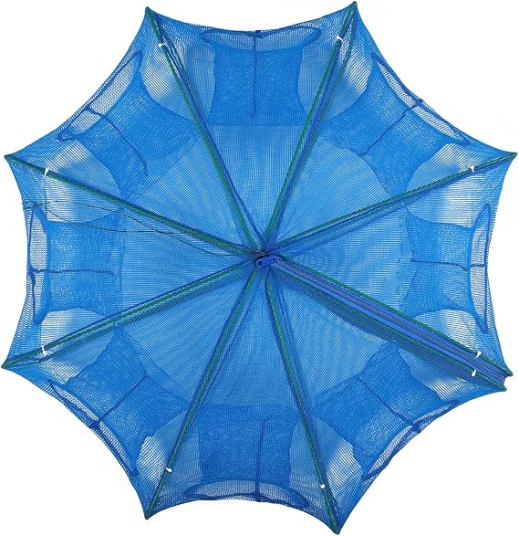 DALEE Crawfish Trap Crayfish Trap Fish Crab Traps for Blue Crabs Foldable Fishing Bait Trap Cast Net Cage with Nylon Rope for Catching Small Bait Fish Eels Crab Lobster Minnows Shrimp